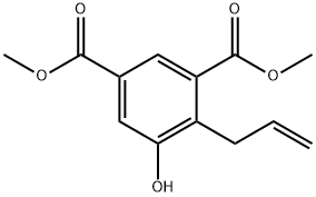 1,3-Benzenedicarboxylic acid, 5-hydroxy-4-(2-propen-1-yl)-, 1,3-dimethyl ester 구조식 이미지