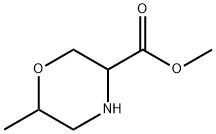 3-Morpholinecarboxylic acid, 6-methyl-,methylester 구조식 이미지