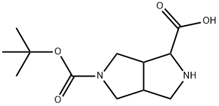 Pyrrolo[3,4-c]pyrrole-1,5(1H)-dicarboxylic acid, hexahydro-, 5-(1,1-dimethylethyl) ester Structure