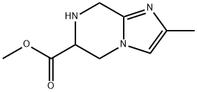 Imidazo[1,2-a]pyrazine-6-carboxylic acid, 5,6,7,8-tetrahydro-2-methyl-, methyl ester Structure