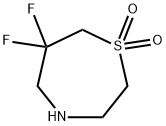 6,6-Difluoro-1,4-thiazepane 1,1-dioxide 구조식 이미지