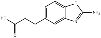 5-Benzoxazolepropanoic acid, 2-amino- Structure