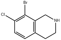Isoquinoline, 8-bromo-7-chloro-1,2,3,4-tetrahydro- Structure