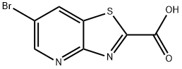 Thiazolo[4,5-b]pyridine-2-carboxylic acid, 6-bromo- Structure