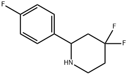 4,4-difluoro-2-(4-fluorophenyl)piperidine Structure