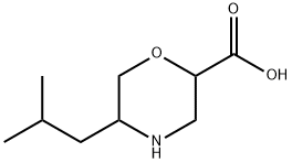 2-Morpholinecarboxylic acid, 5-(2-methylpropyl)- 구조식 이미지