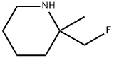 Piperidine, 2-(fluoromethyl)-2-methyl- Structure