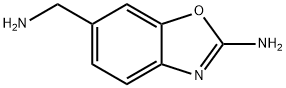 6-Benzoxazolemethanamine, 2-amino- Structure