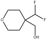 2H-Pyran-4-methanol, 4-(difluoromethyl)tetrahydro- Structure