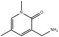 2(1H)-Pyridinone, 3-(aminomethyl)-1,5-dimethyl- Structure