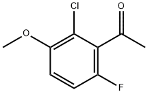 Ethanone, 1-(2-chloro-6-fluoro-3-methoxyphenyl)- Structure