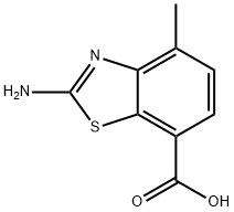 2-amino-4-methyl-1,3-benzothiazole-7-carboxylic acid Structure