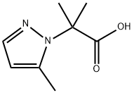 2-methyl-2-(5-methyl-1H-pyrazol-1-yl)propanoic acid Structure
