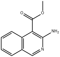 4-Isoquinolinecarboxylic acid, 3-amino-, methyl ester 구조식 이미지