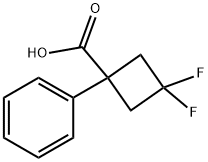 3,3-difluoro-1-phenylcyclobutane-1-carboxylic Acid Structure