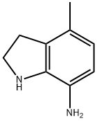 1H-Indol-7-amine, 2,3-dihydro-4-methyl- 구조식 이미지