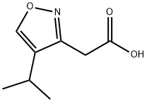 2-[4-(propan-2-yl)-1,2-oxazol-3-yl]acetic acid Structure