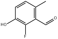 Benzaldehyde, 2-fluoro-3-hydroxy-6-methyl- Structure