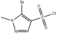 5-bromo-1-methyl-1H-pyrazole-4-sulfonyl chloride Structure