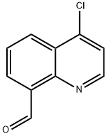 8-Quinolinecarboxaldehyde, 4-chloro- Structure