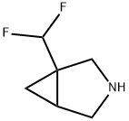 3-Azabicyclo[3.1.0]hexane, 1-(difluoromethyl)- Structure