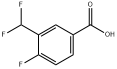 Benzoic acid, 3-(difluoromethyl)-4-fluoro- Structure