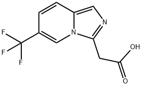 Imidazo[1,5-a]pyridine-3-acetic acid, 6-(trifluoromethyl)- Structure