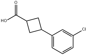 3-(3-chlorophenyl)cyclobutanecarboxylic acid Structure