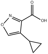 3-Isoxazolecarboxylic dcid,4-cyclopropl- Structure