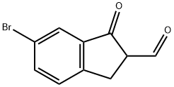 1H-Indene-2-carboxaldehyde, 6-bromo-2,3-dihydro-1-oxo- Structure