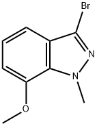 1H-Indazole, 3-bromo-7-methoxy-1-methyl- Structure