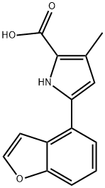 1H-Pyrrole-2-carboxylic acid, 5-(4-benzofuranyl)-3-methyl- Structure