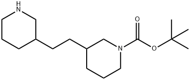 tert-butyl 3-[2-(piperidin-3-yl)ethyl]piperidine-1-carboxylate Structure