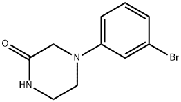 2-Piperazinone, 4-(3-bromophenyl)- Structure