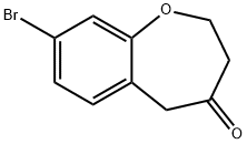 1-Benzoxepin-4(5H)-one, 8-bromo-2,3-dihydro- Structure