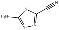 1,3,4-Thiadiazole-2-carbonitrile, 5-amino- Structure