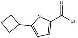 2-Thiophenecarboxylic acid, 5-cyclobutyl- Structure