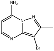 3-bromo-2-methylpyrazolo[1,5-a]pyrimidin-7-amine 구조식 이미지