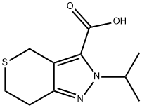 Thiopyrano[4,3-c]pyrazole-3-carboxylic acid, 2,4,6,7-tetrahydro-2-(1-methylethyl)- Structure