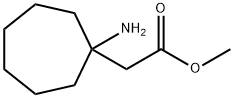 Cycloheptaneacetic acid, 1-amino-, methyl ester Structure