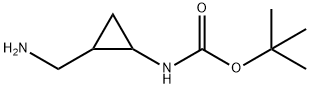 Carbamic acid, N-[2-(aminomethyl)cyclopropyl]-, 1,1-dimethylethyl ester Structure