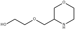 Ethanol, 2-(3-morpholinylmethoxy)- Structure