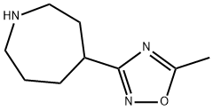 1H-Azepine, hexahydro-4-(5-methyl-1,2,4-oxadiazol-3-yl)- Structure