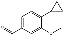 Benzaldehyde, 4-cyclopropyl-3-methoxy- 구조식 이미지