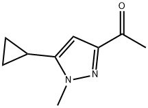 1-(5-cyclopropyl-1-methyl-1H-pyrazol-3-yl)ethanone Structure