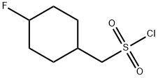 Cyclohexanemethanesulfonyl chloride, 4-fluoro- Structure