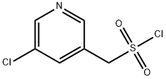 3-Pyridinemethanesulfonyl chloride, 5-chloro- Structure