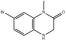 2(1H)-Quinoxalinone, 7-bromo-3,4-dihydro-1-methyl- Structure