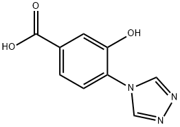 Benzoic acid, 3-hydroxy-4-(4H-1,2,4-triazol-4-yl)- 구조식 이미지