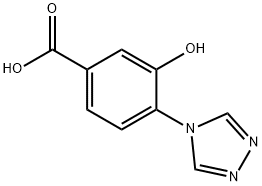 Benzoic acid, 3-hydroxy-4-(4H-1,2,4-triazol-4-yl)- Structure